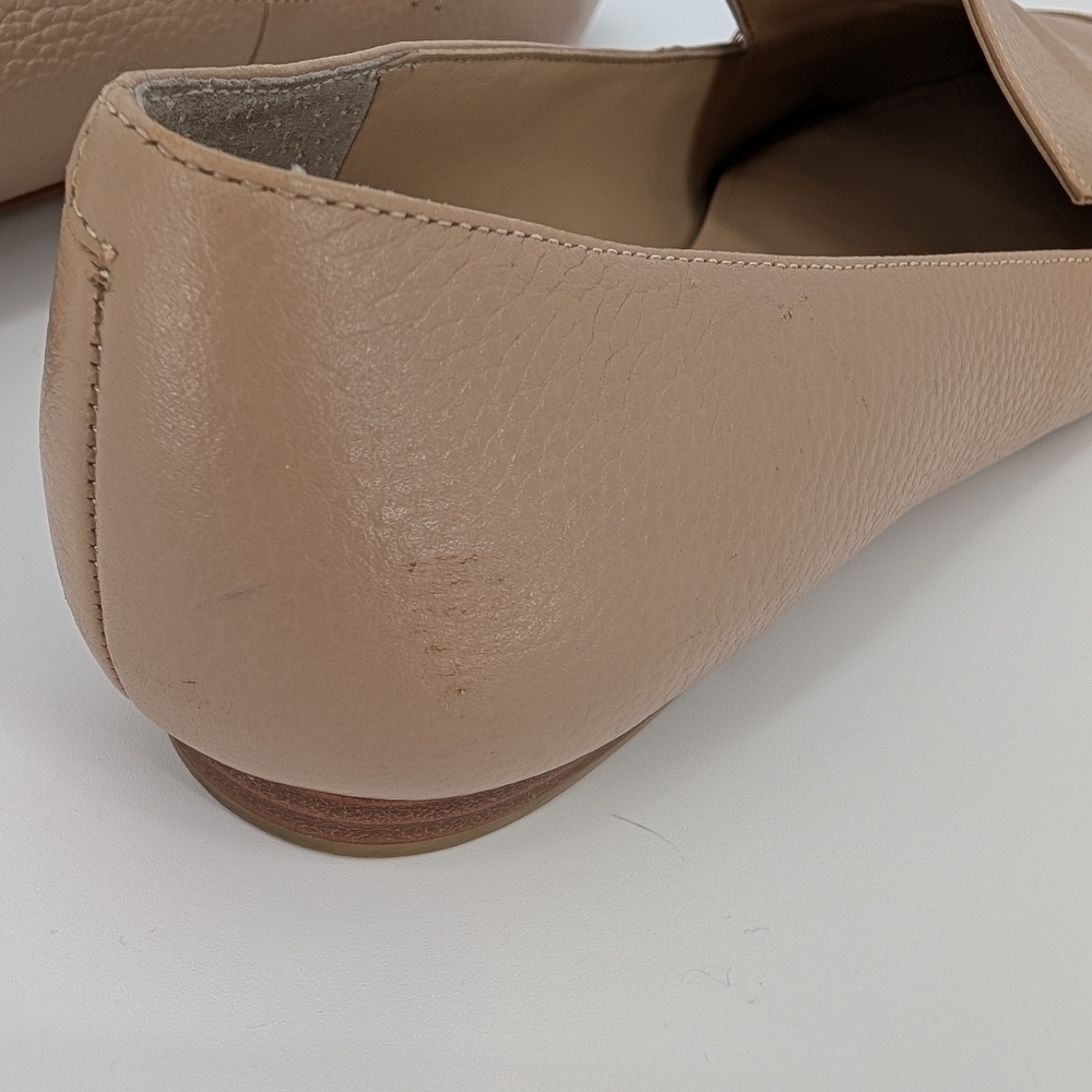 Marc Fisher Genuine Leather Pointed Toe Flats | 9M | Taupe Neutral Beige Cream - Picture 7 of 16
